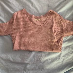 American Eagle waffle shirt
